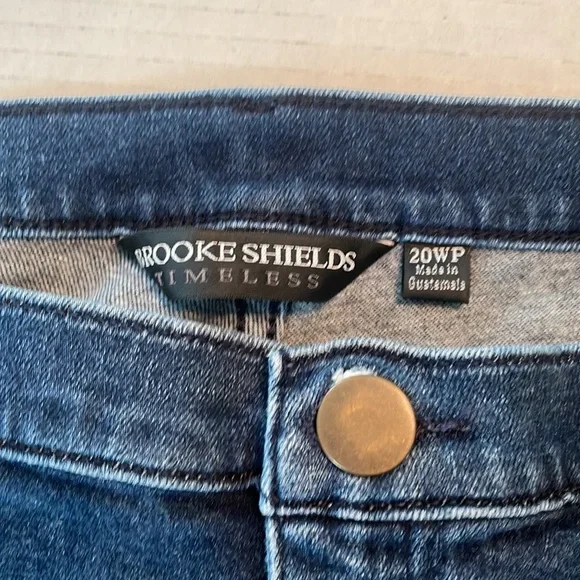 Brooke Shields jeans EUC size 20W petite dark wash boot cut 5pocket w/stretch - Picture 5 of 12